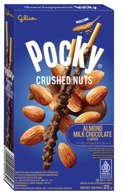 Glico Pocky Crushed Nuts Almond Milk Chocolate